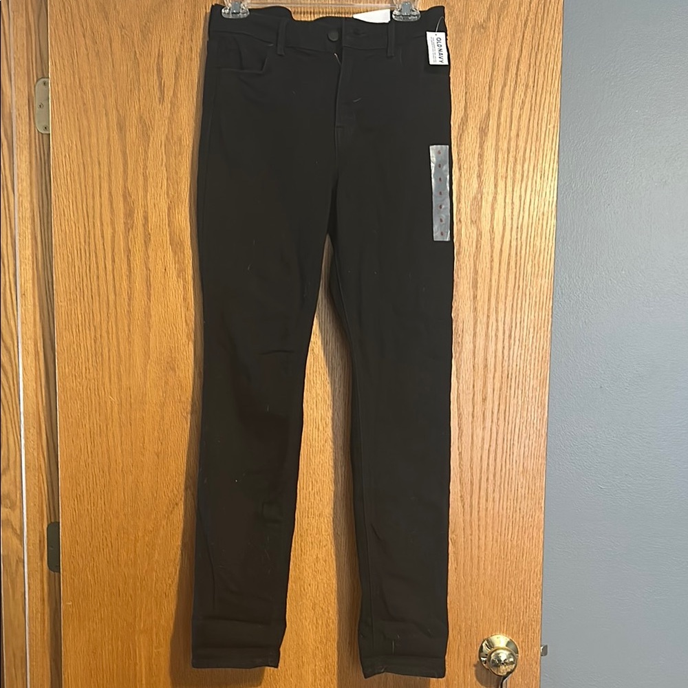 Old Navy High-Rise Straight Black Pants